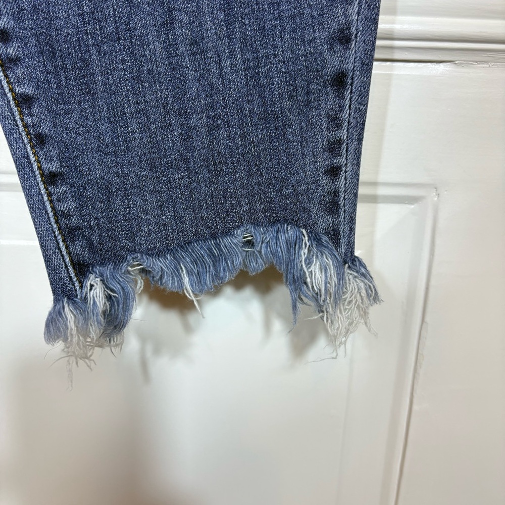 Judy Blue Skinny Fit Sz 18W Weekend Escape Denim Jeans Shark Bite Raw Hem - Picture 9 of 15